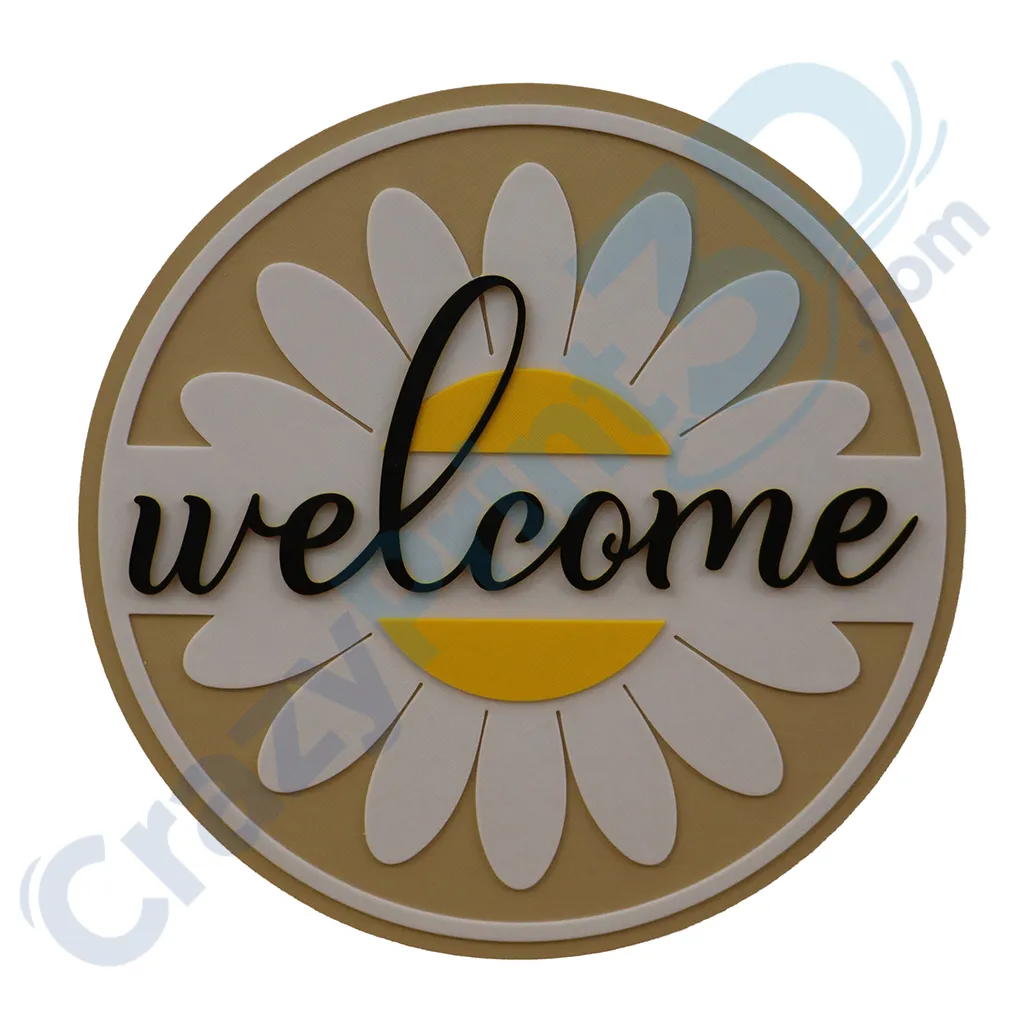 Daisy "Welcome" Sign